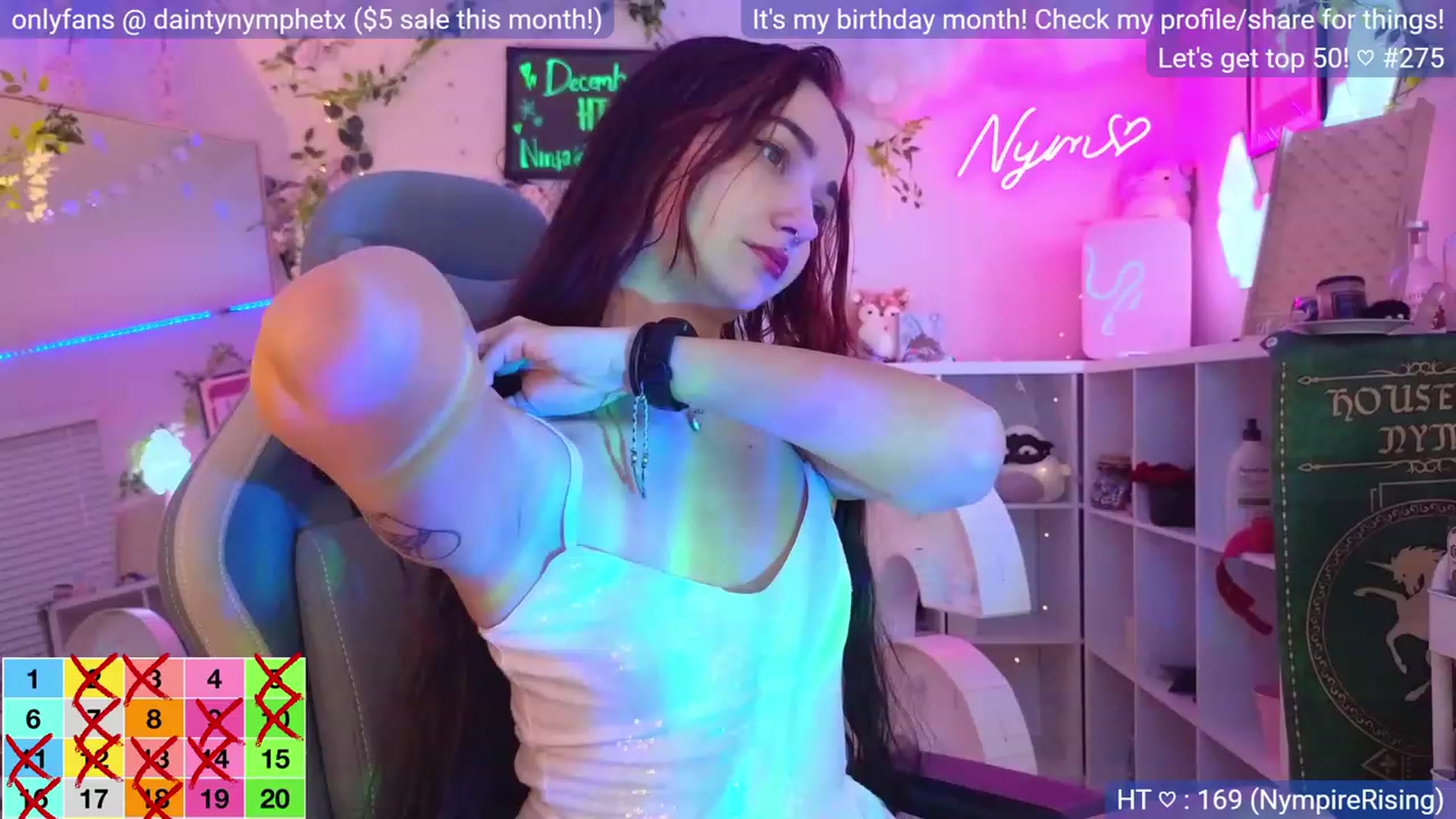 Gallery image thumbnail from BirthdayNym's myfreecams stream on, 12/30/2023, 05:37 image 14 of 20