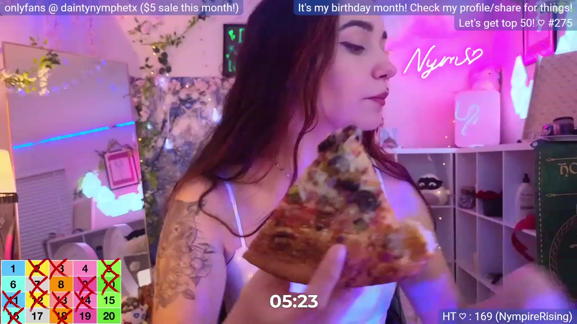 Gallery image thumbnail from BirthdayNym's myfreecams stream on, 12/30/2023, 05:37 image 20 of 20