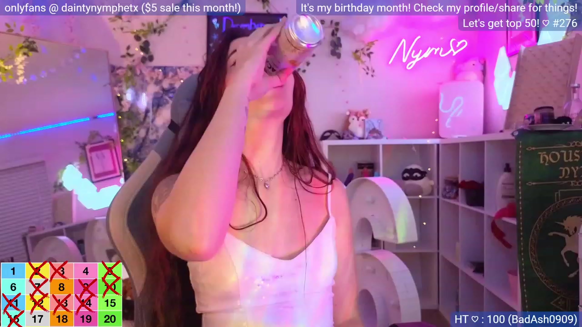 Gallery image thumbnail from BirthdayNym's myfreecams stream on, 12/30/2023, 05:37 image 9 of 20