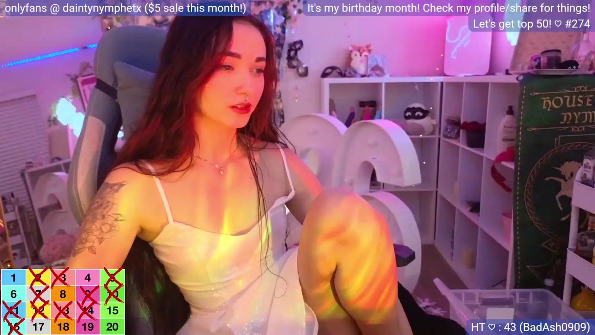 Gallery image thumbnail from BirthdayNym's myfreecams stream on, 12/30/2023, 05:37 image 3 of 20
