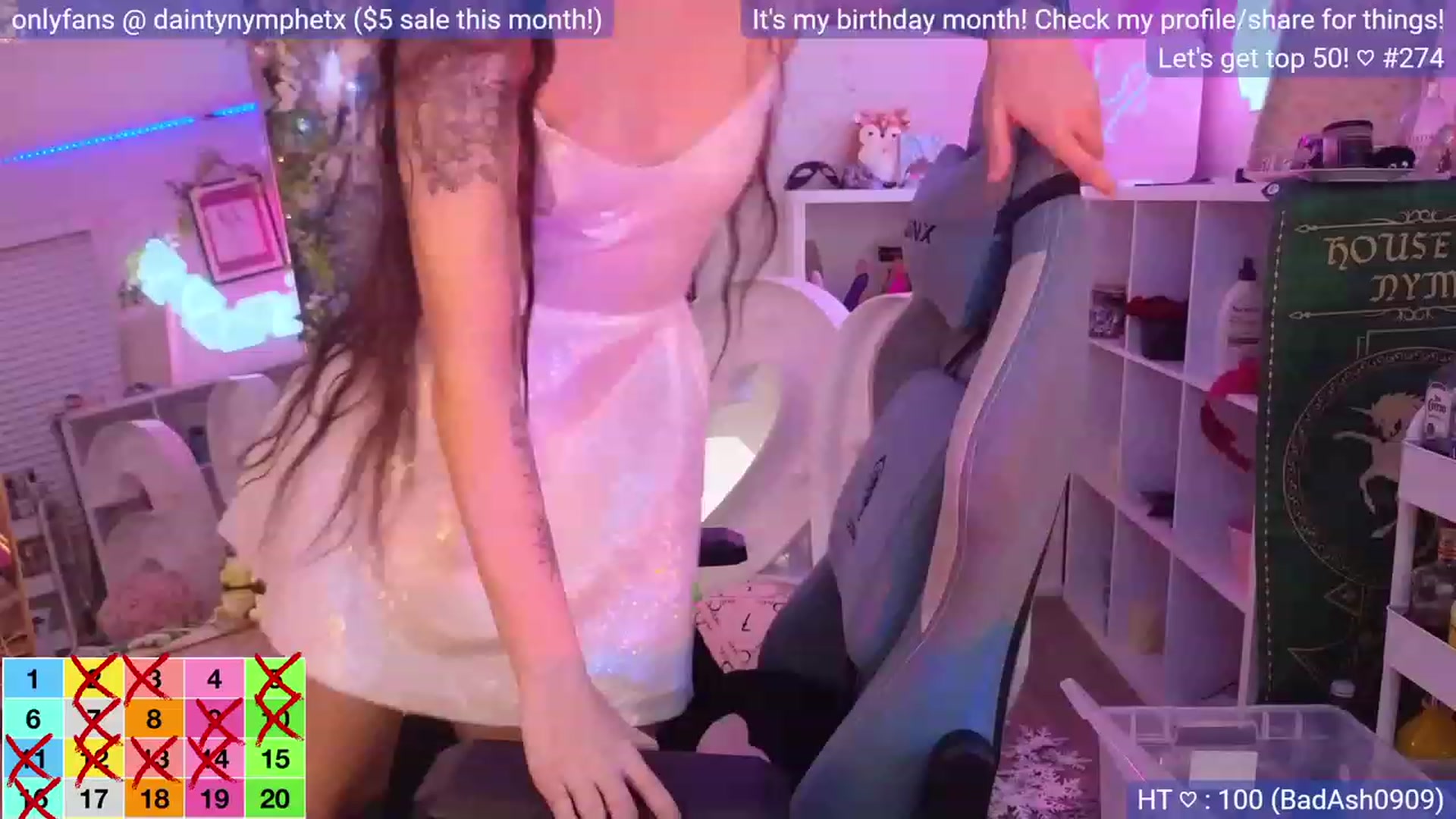 Gallery image thumbnail from BirthdayNym's myfreecams stream on, 12/30/2023, 05:37 image 4 of 20