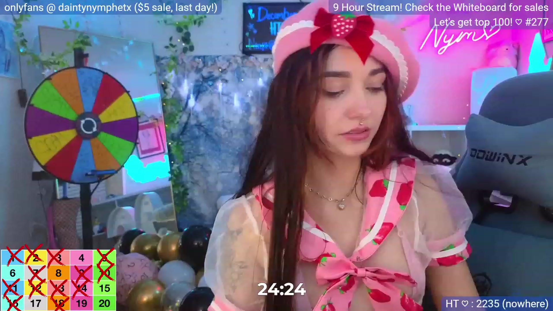Gallery image thumbnail from BirthdayNym's myfreecams stream on, 01/01/2024, 02:25 image 20 of 20