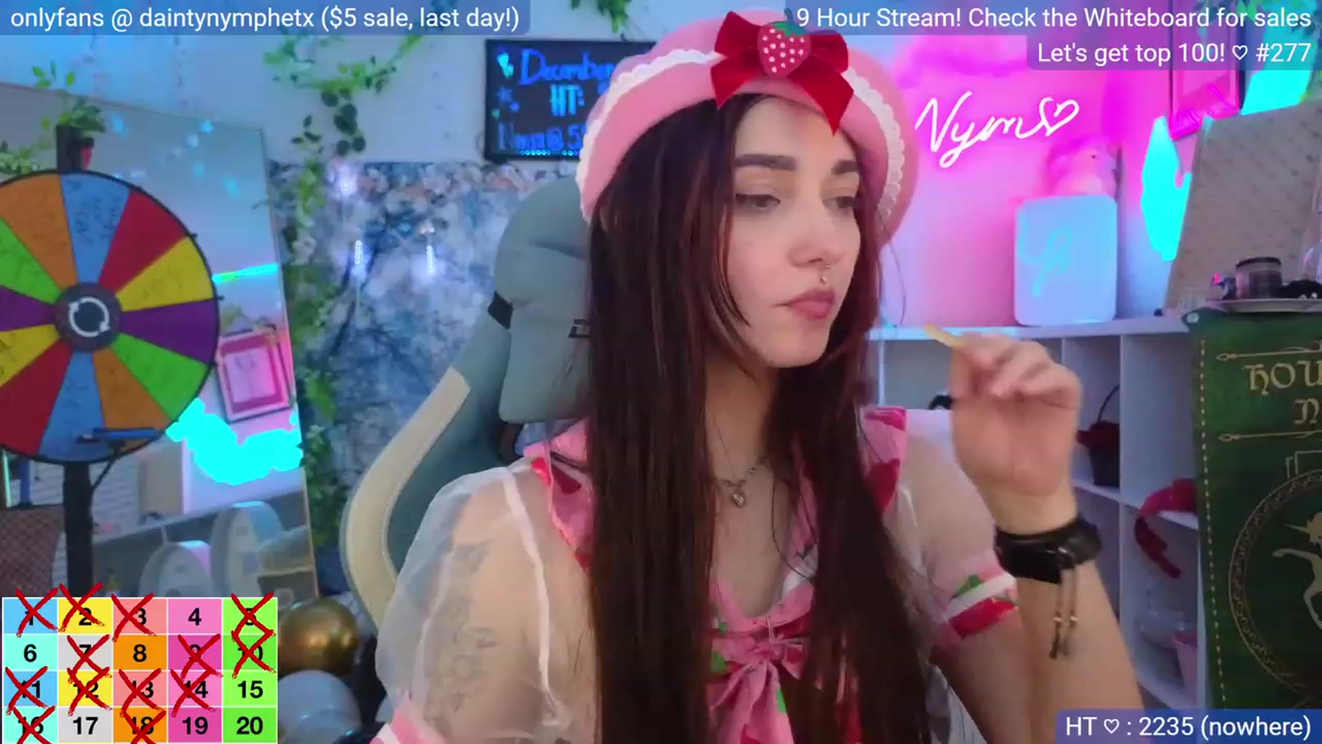 Gallery image thumbnail from BirthdayNym's myfreecams stream on, 01/01/2024, 05:14 image 8 of 20