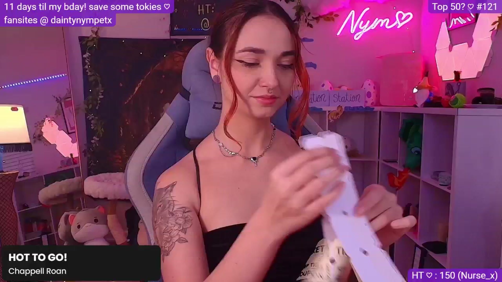 Gallery image thumbnail from BirthdayNym's myfreecams stream on, 12/02/2024, 05:39 image 7 of 20