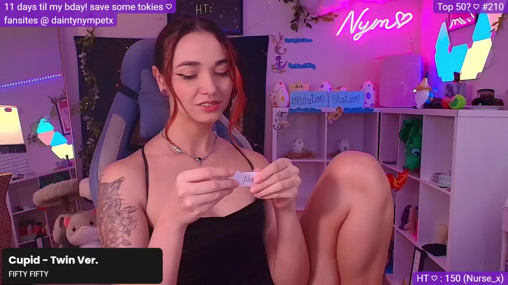 Gallery image thumbnail from BirthdayNym's myfreecams stream on, 12/02/2024, 05:39 image 5 of 20