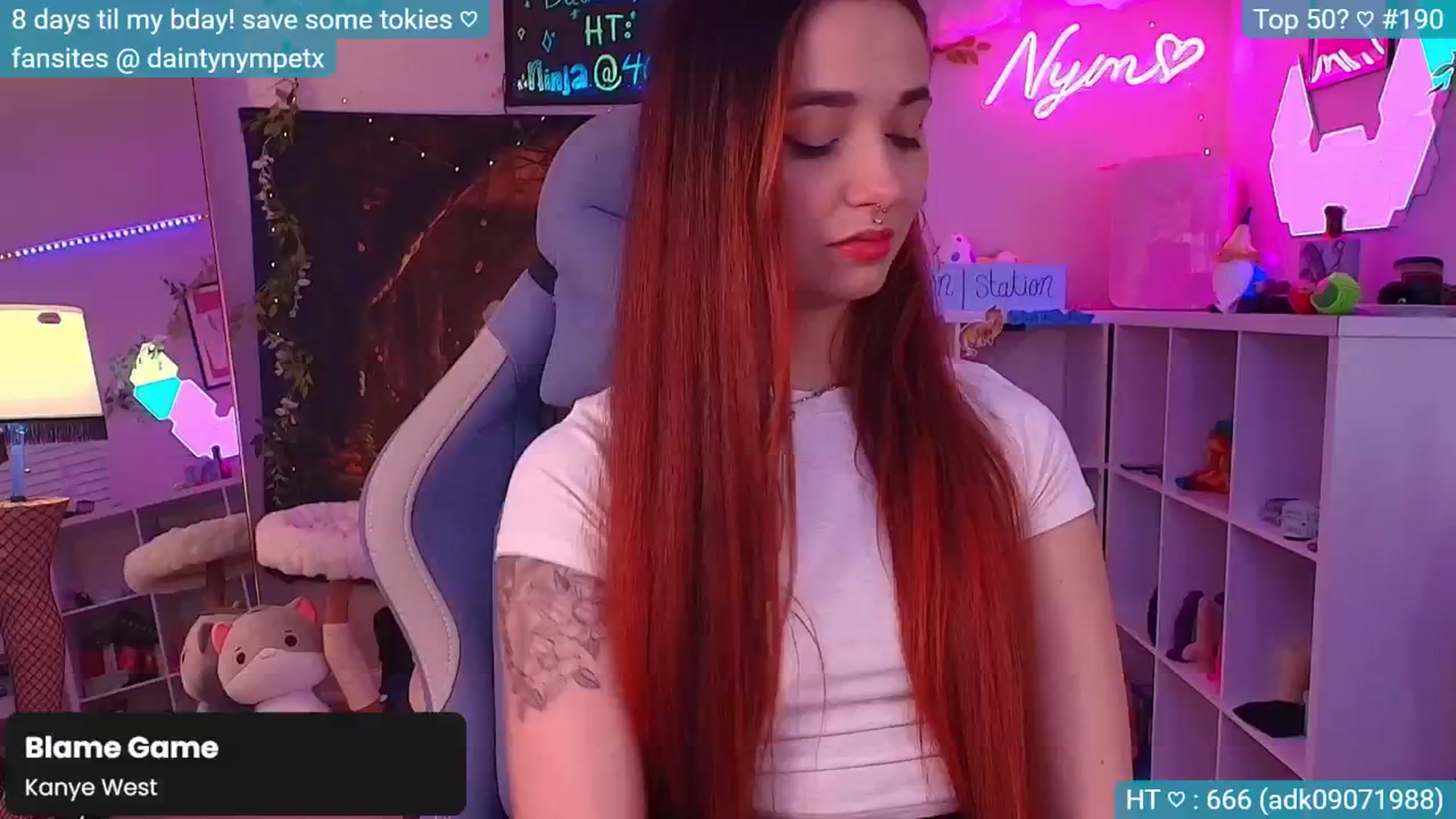 Gallery image thumbnail from BirthdayNym's myfreecams stream on, 12/05/2024, 03:56 image 16 of 20