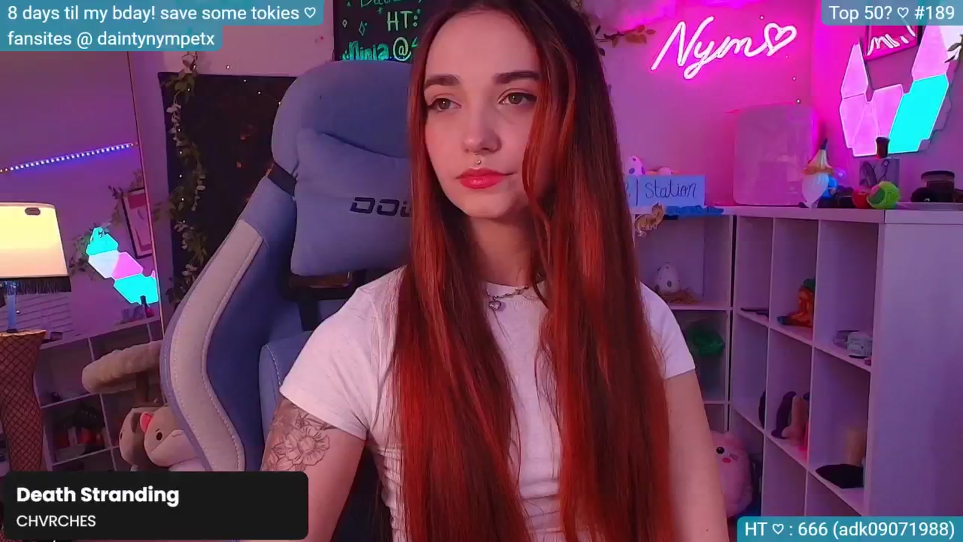 Gallery image thumbnail from BirthdayNym's myfreecams stream on, 12/05/2024, 03:56 image 14 of 20