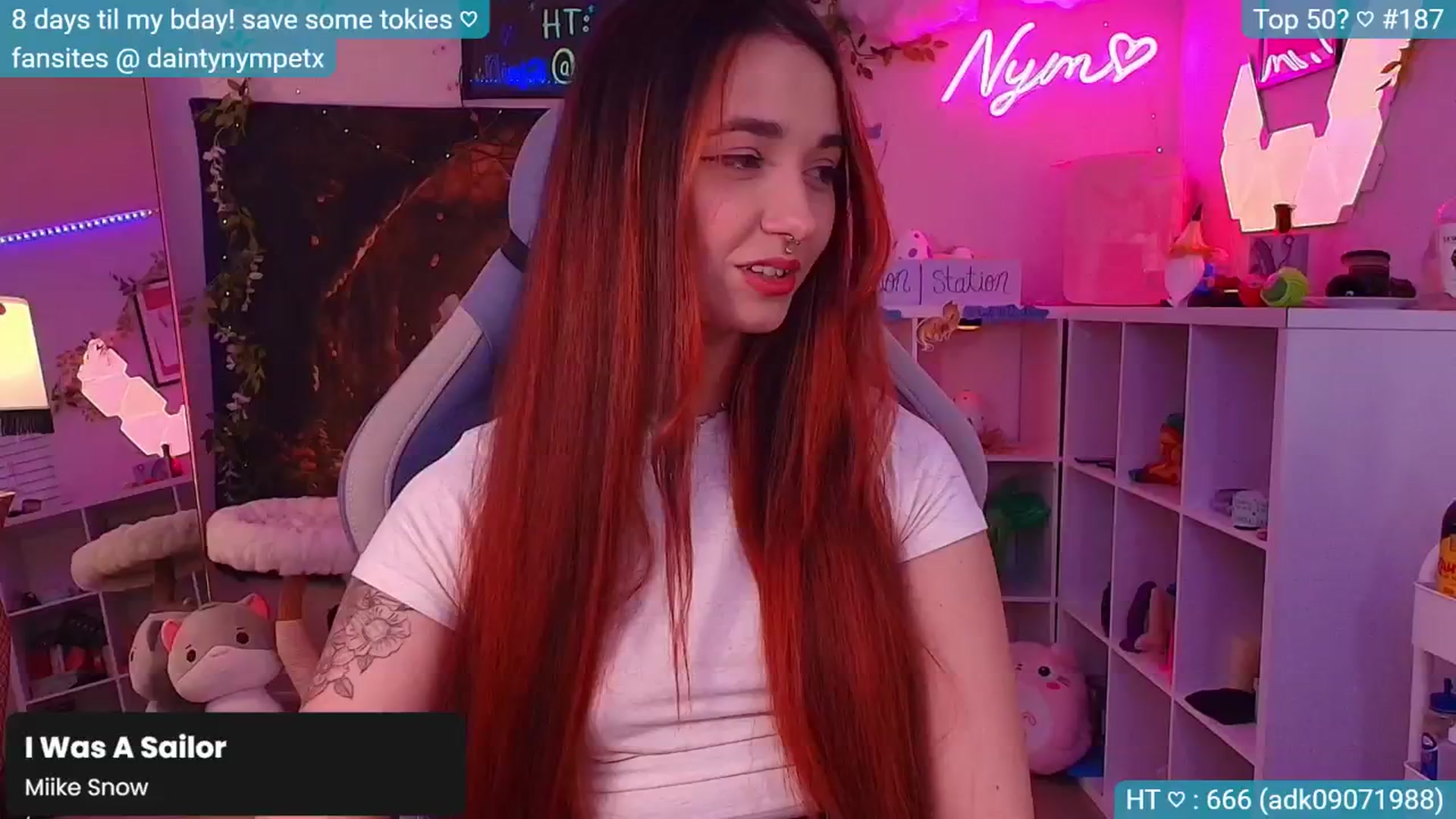 Gallery image thumbnail from BirthdayNym's myfreecams stream on, 12/05/2024, 03:56 image 1 of 20