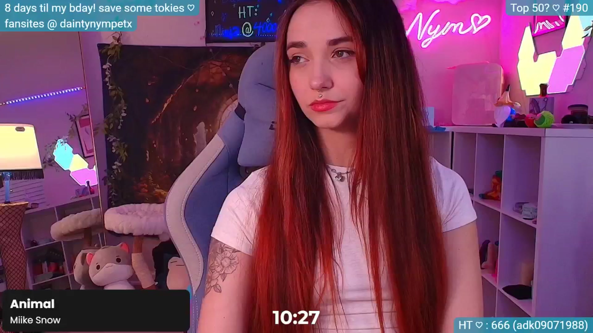 Gallery image thumbnail from BirthdayNym's myfreecams stream on, 12/05/2024, 03:56 image 18 of 20