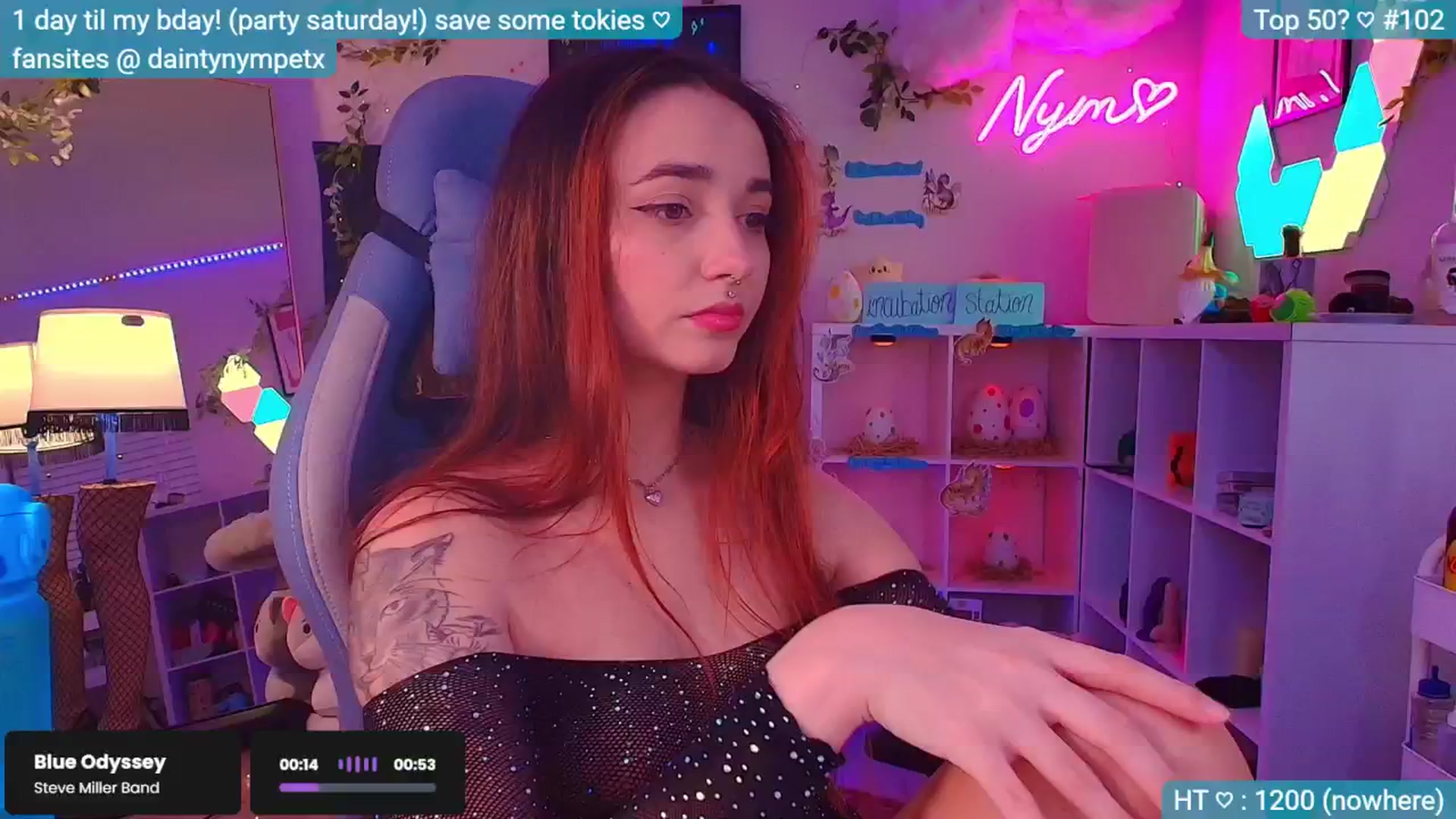 Gallery image thumbnail from BirthdayNym's myfreecams stream on, 12/12/2024, 05:36 image 10 of 20