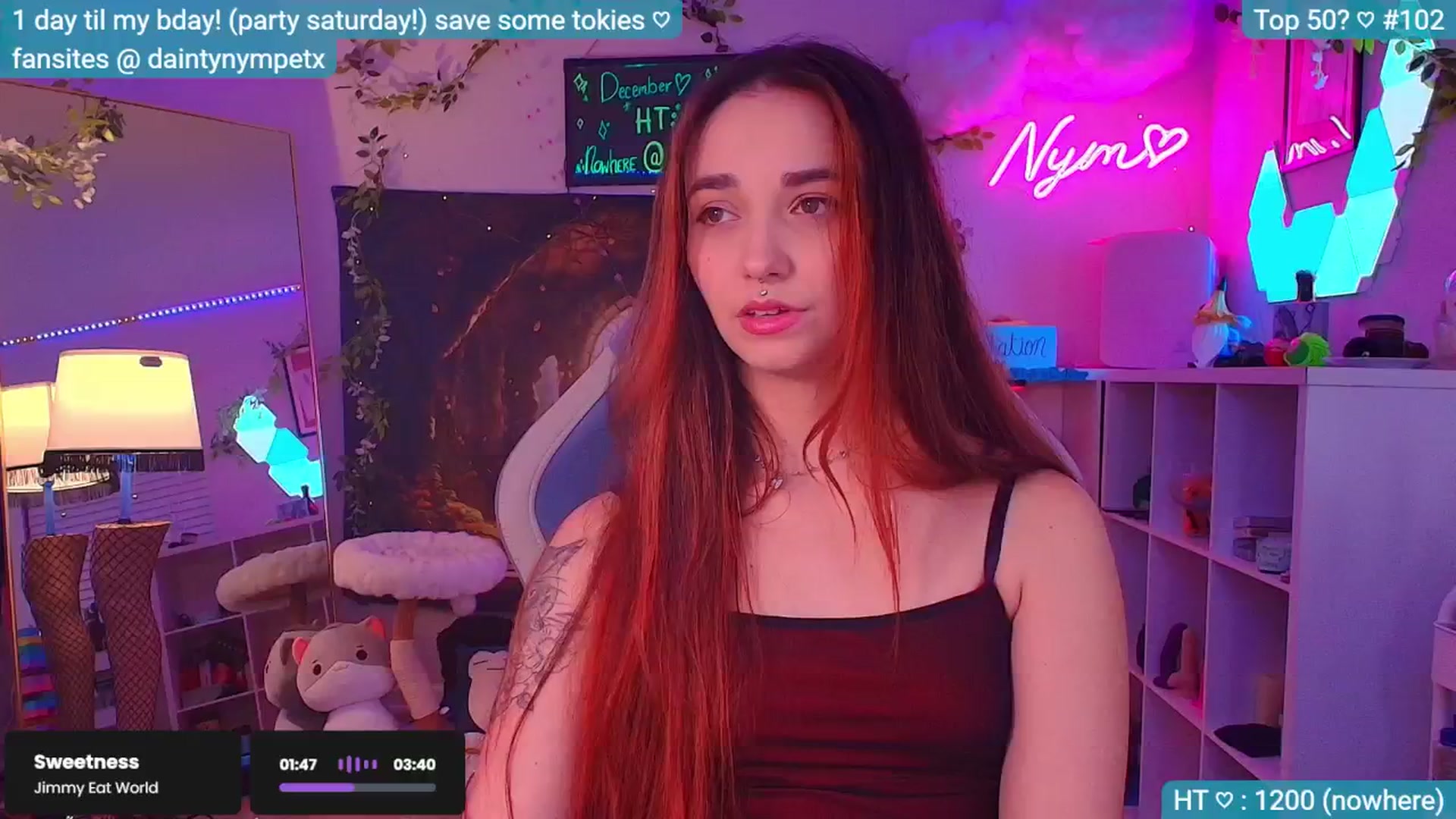 Gallery image thumbnail from BirthdayNym's myfreecams stream on, 12/12/2024, 05:36 image 7 of 20