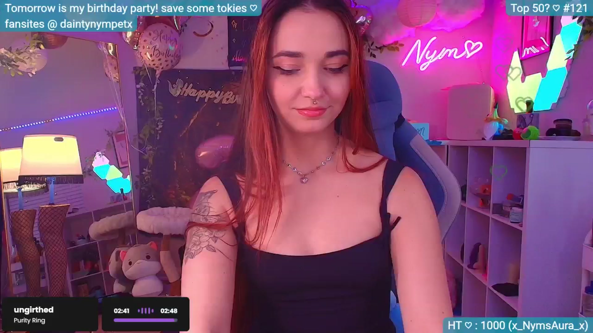 Gallery image thumbnail from BirthdayNym's myfreecams stream on, 12/14/2024, 03:57 image 8 of 20
