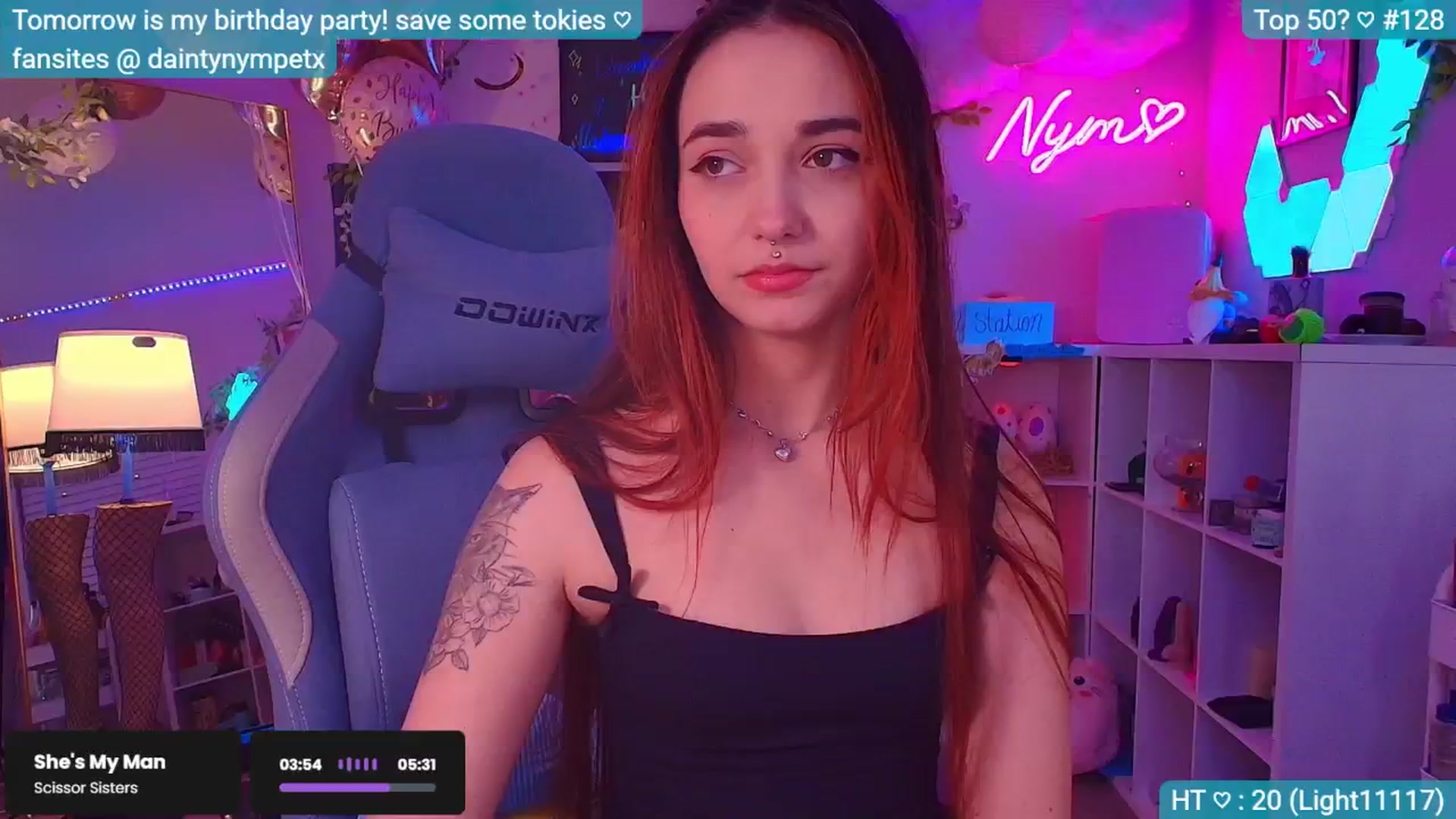 Gallery image thumbnail from BirthdayNym's myfreecams stream on, 12/14/2024, 03:57 image 2 of 20