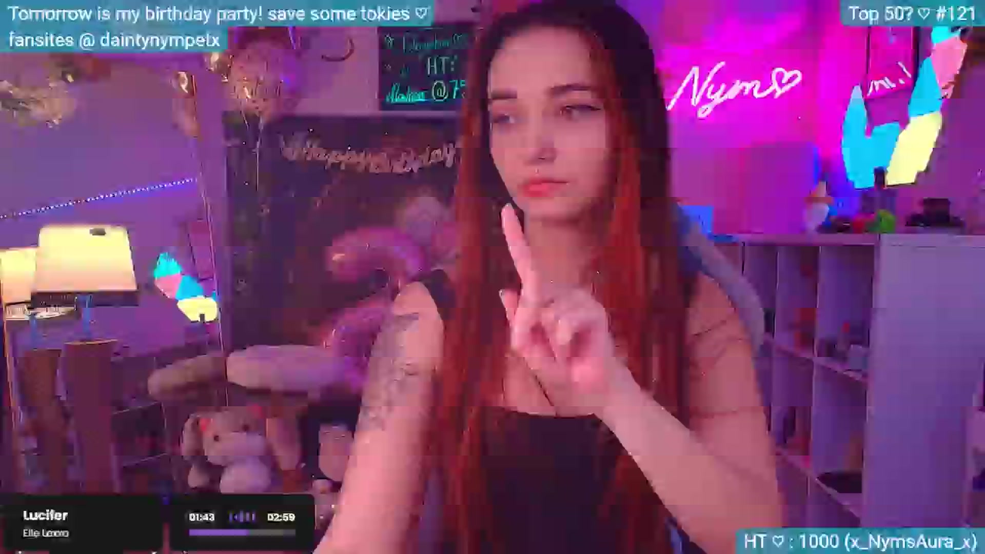 Gallery image thumbnail from BirthdayNym's myfreecams stream on, 12/14/2024, 03:57 image 19 of 20