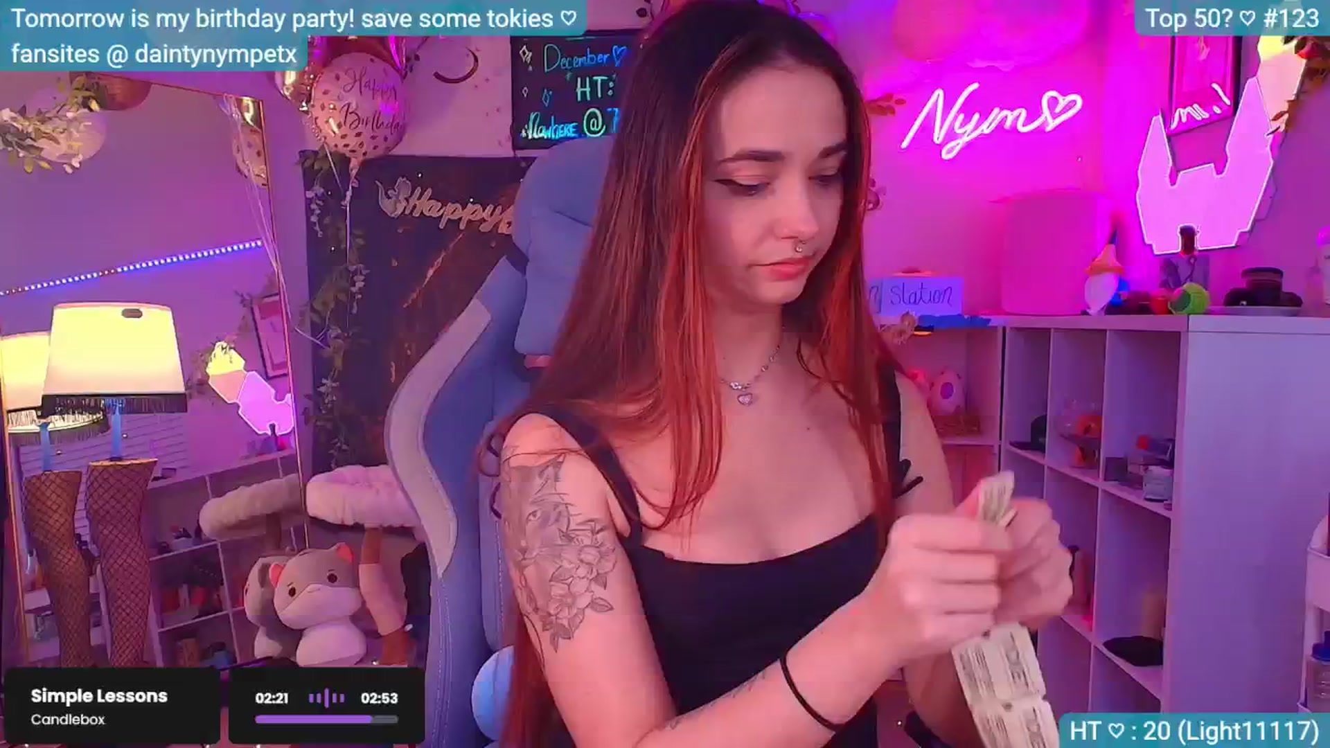 Gallery image thumbnail from BirthdayNym's myfreecams stream on, 12/14/2024, 03:57 image 4 of 20