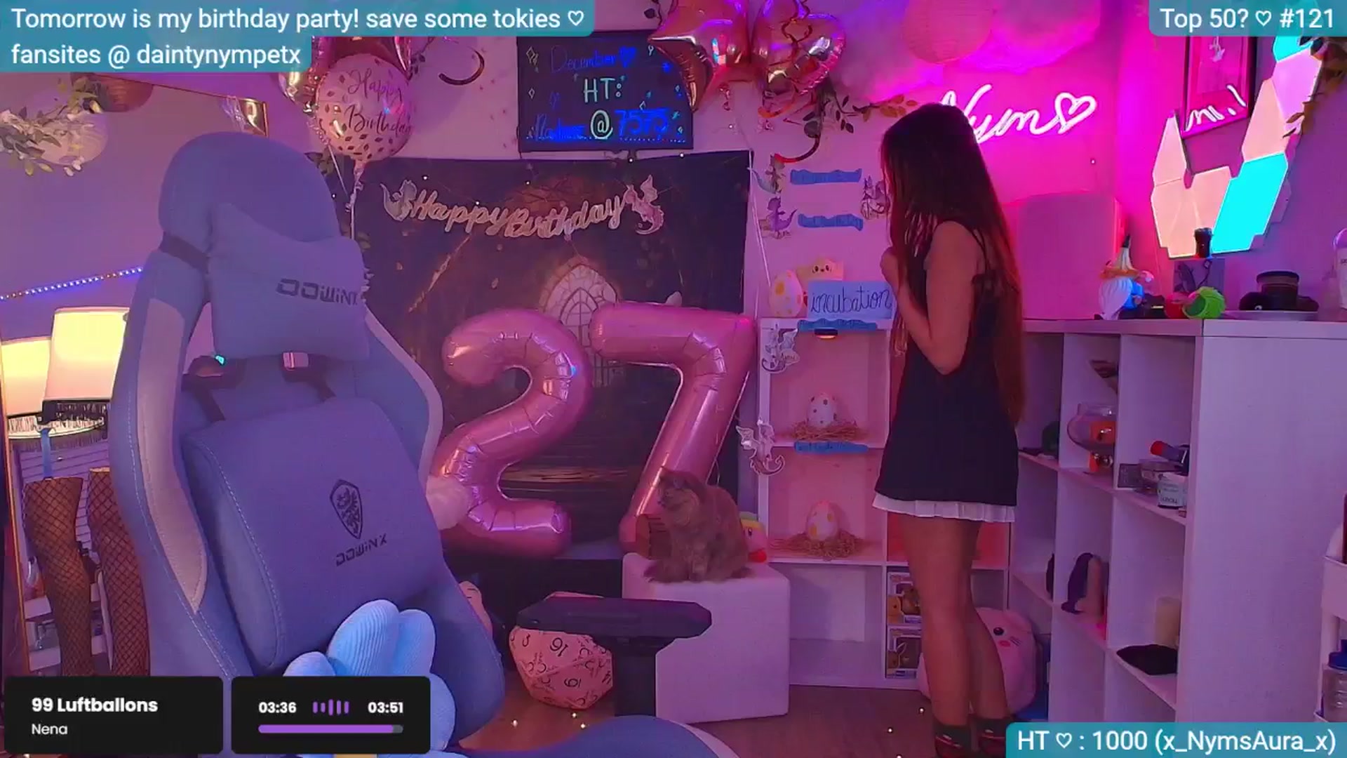 Gallery image thumbnail from BirthdayNym's myfreecams stream on, 12/14/2024, 03:57 image 14 of 20