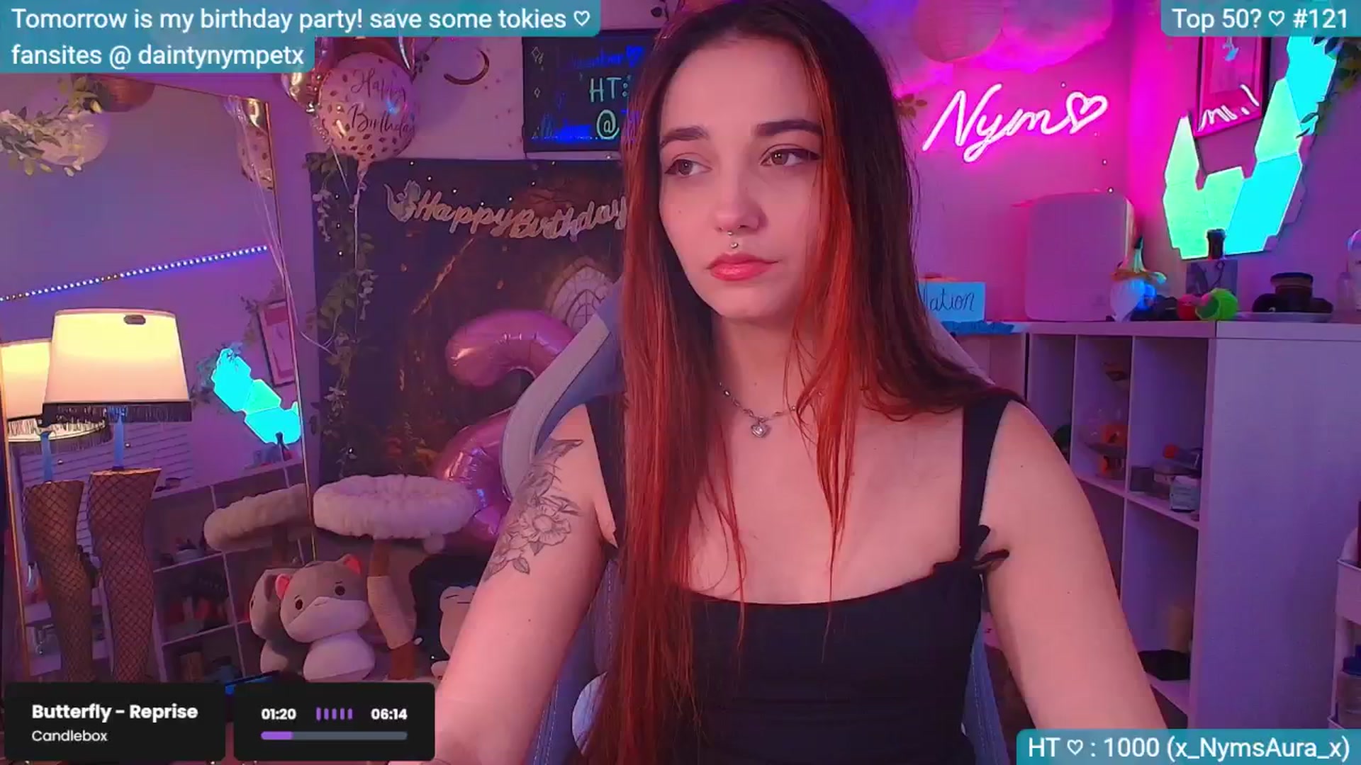 Gallery image thumbnail from BirthdayNym's myfreecams stream on, 12/14/2024, 03:57 image 17 of 20