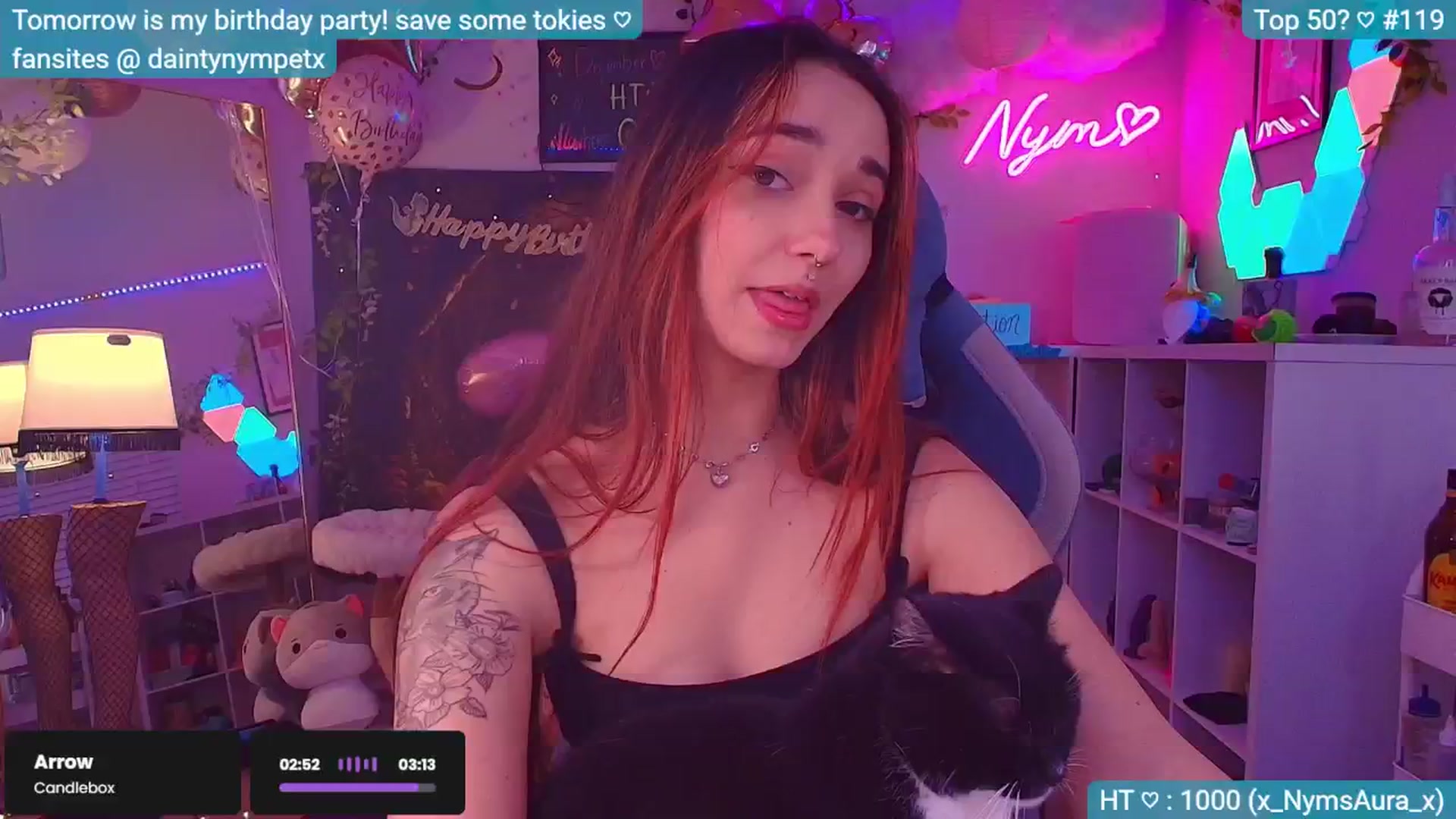 Gallery image thumbnail from BirthdayNym's myfreecams stream on, 12/14/2024, 05:20 image 2 of 20