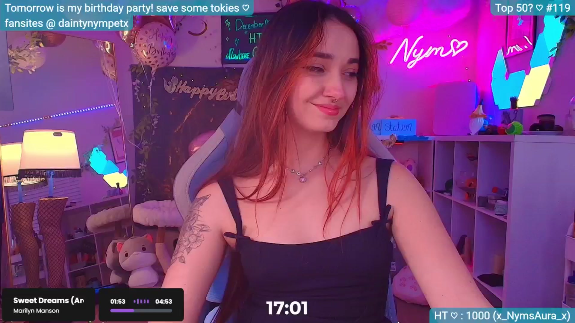 Gallery image thumbnail from BirthdayNym's myfreecams stream on, 12/14/2024, 05:20 image 13 of 20