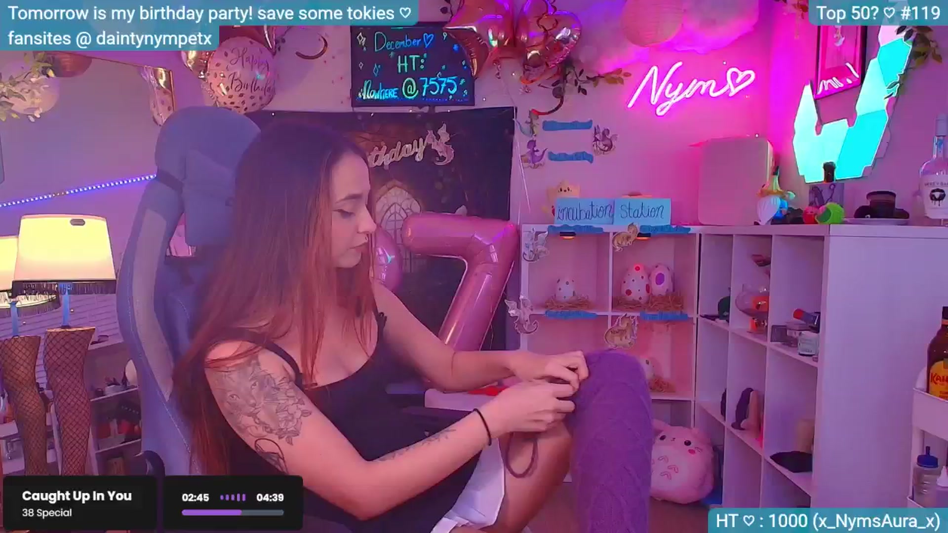Gallery image thumbnail from BirthdayNym's myfreecams stream on, 12/14/2024, 05:20 image 5 of 20