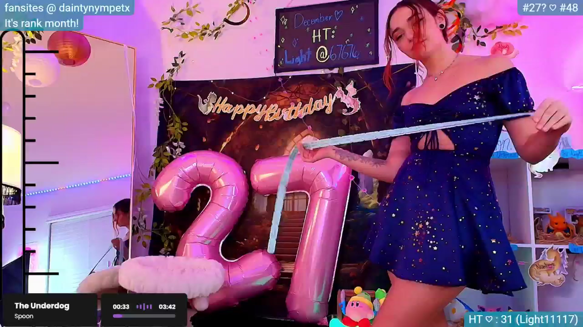 Gallery image thumbnail from BirthdayNym's myfreecams stream on, 12/30/2024, 03:54 image 4 of 20