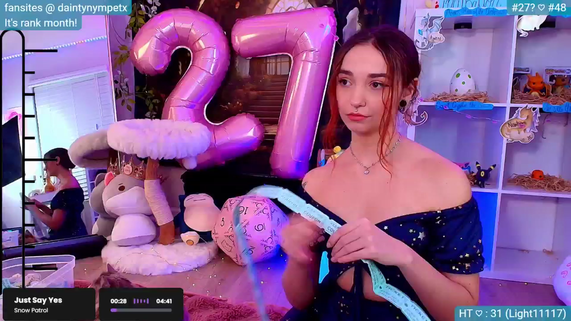 Gallery image thumbnail from BirthdayNym's myfreecams stream on, 12/30/2024, 03:54 image 5 of 20