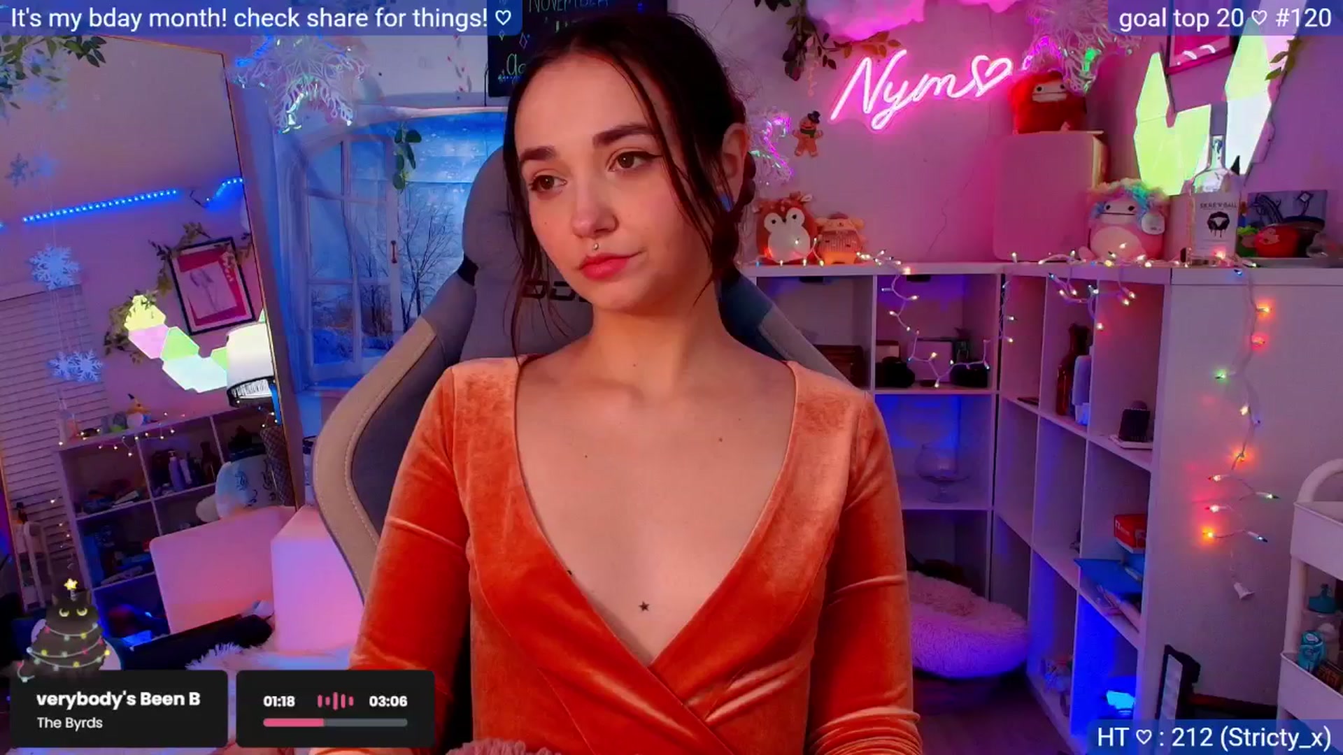 Gallery image thumbnail from BirthdayNym's myfreecams stream on, 12/01/2025, 09:06 image 1 of 20