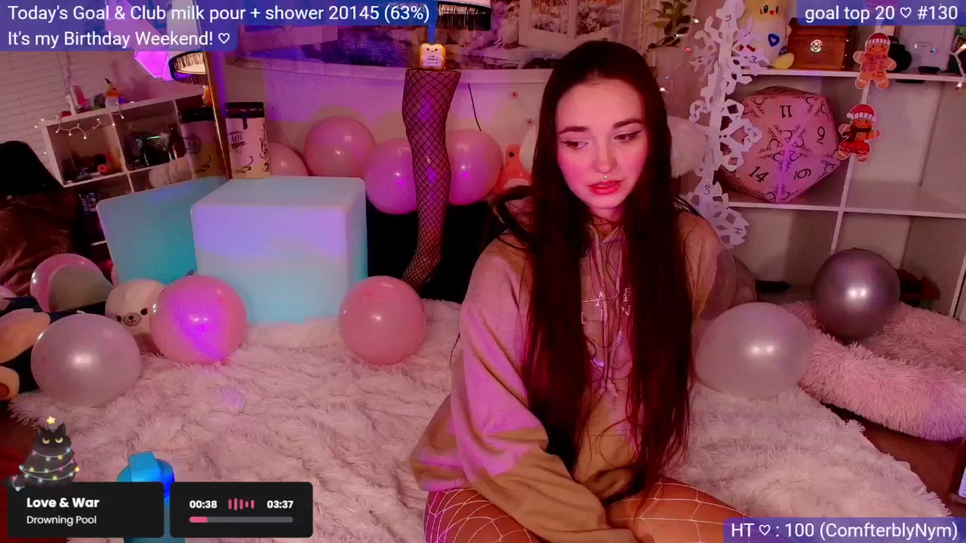 Gallery image thumbnail from BirthdayNym's myfreecams stream on, 12/15/2025, 05:07 image 1 of 20