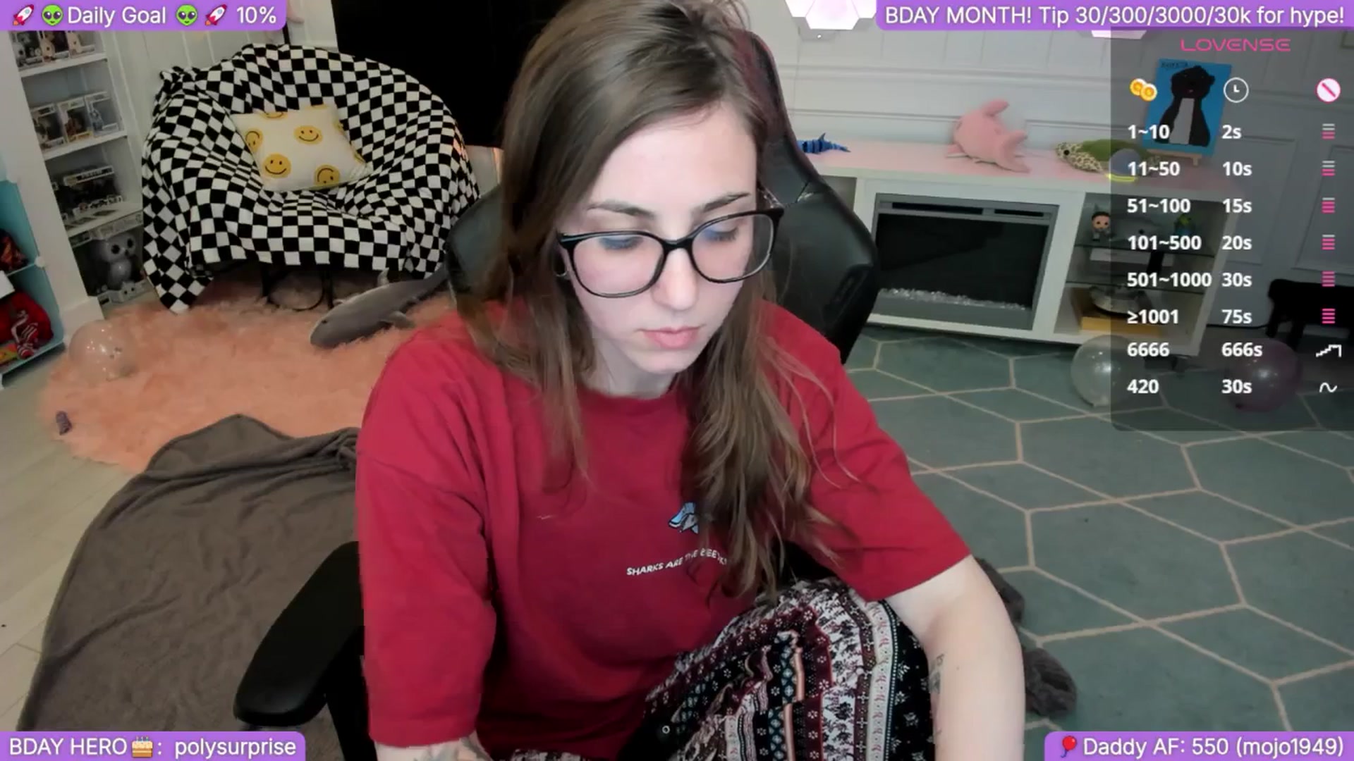 Gallery image thumbnail from BirthdayShark's myfreecams stream on, 09/10/2025, 01:19 image 20 of 20