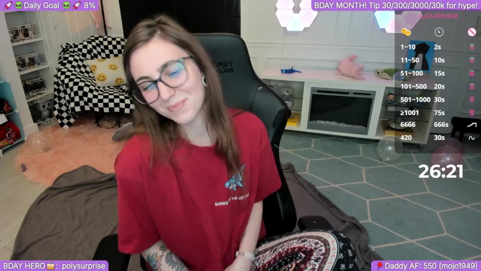 Gallery image thumbnail from BirthdayShark's myfreecams stream on, 09/10/2025, 01:19 image 15 of 20
