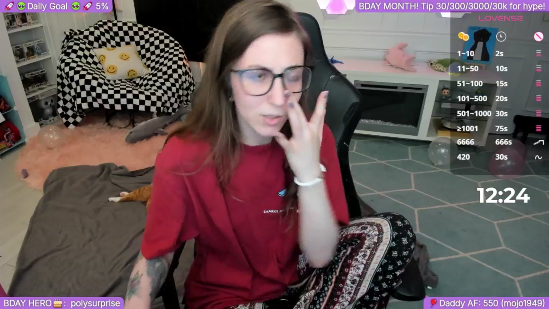 Gallery image thumbnail from BirthdayShark's myfreecams stream on, 09/10/2025, 01:19 image 7 of 20
