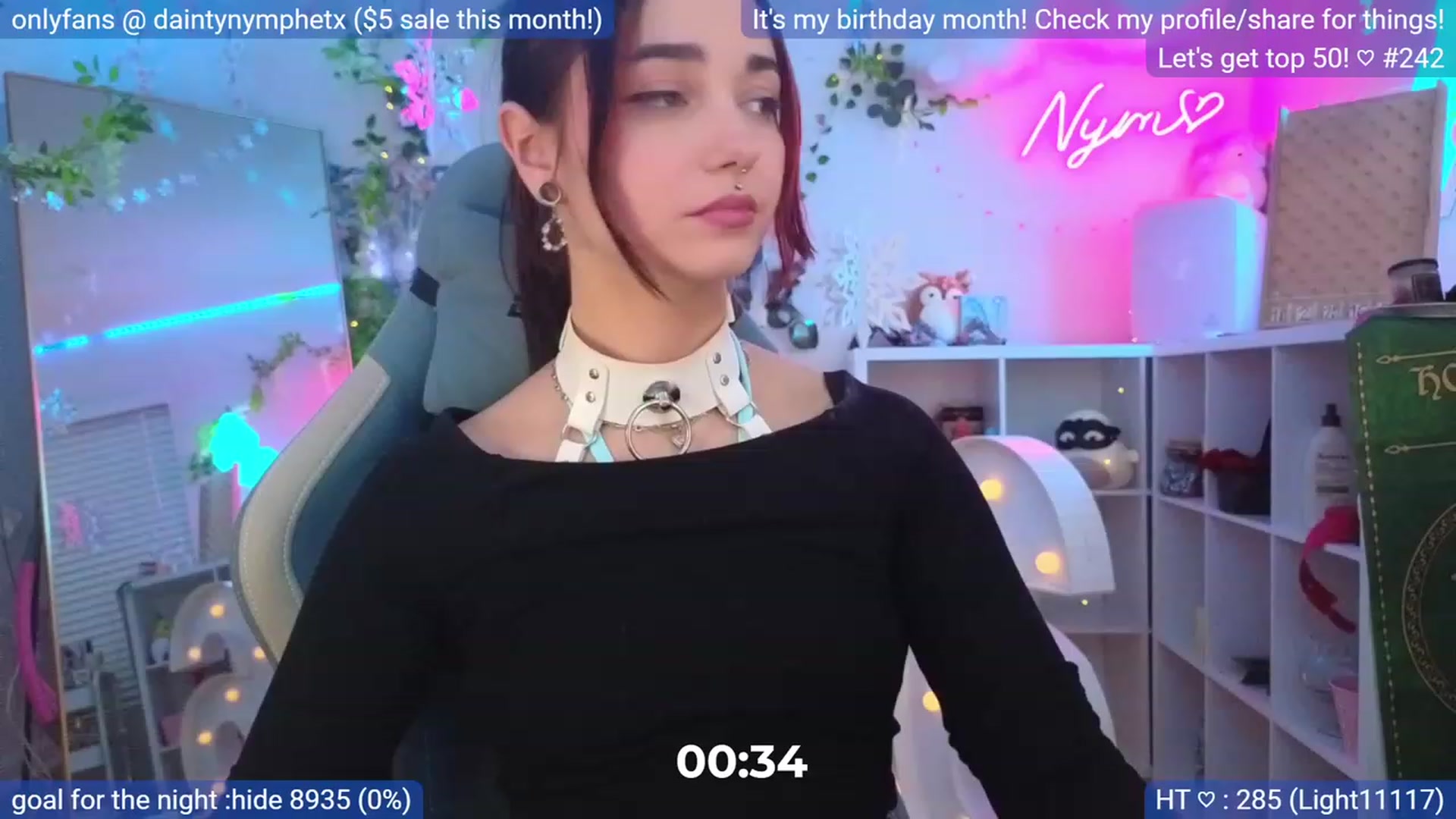 Gallery image thumbnail from BirthmonthNym's myfreecams stream on, 12/22/2023, 05:35 image 8 of 20
