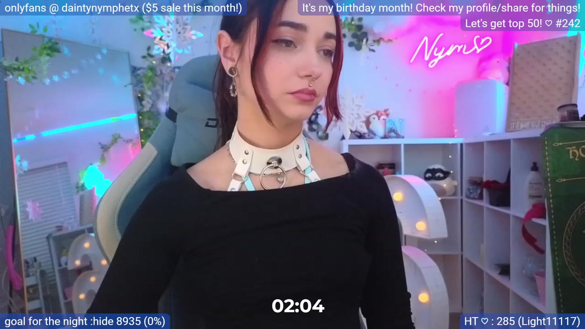 Gallery image thumbnail from BirthmonthNym's myfreecams stream on, 12/22/2023, 05:35 image 5 of 20