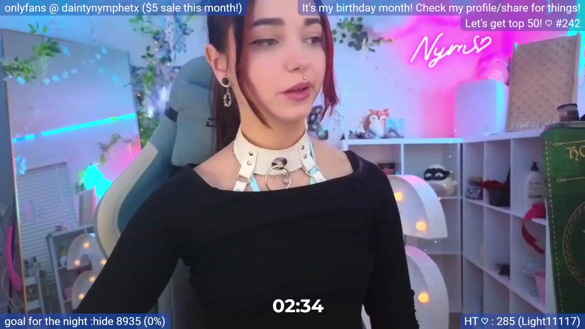 Gallery image thumbnail from BirthmonthNym's myfreecams stream on, 12/22/2023, 05:35 image 4 of 20