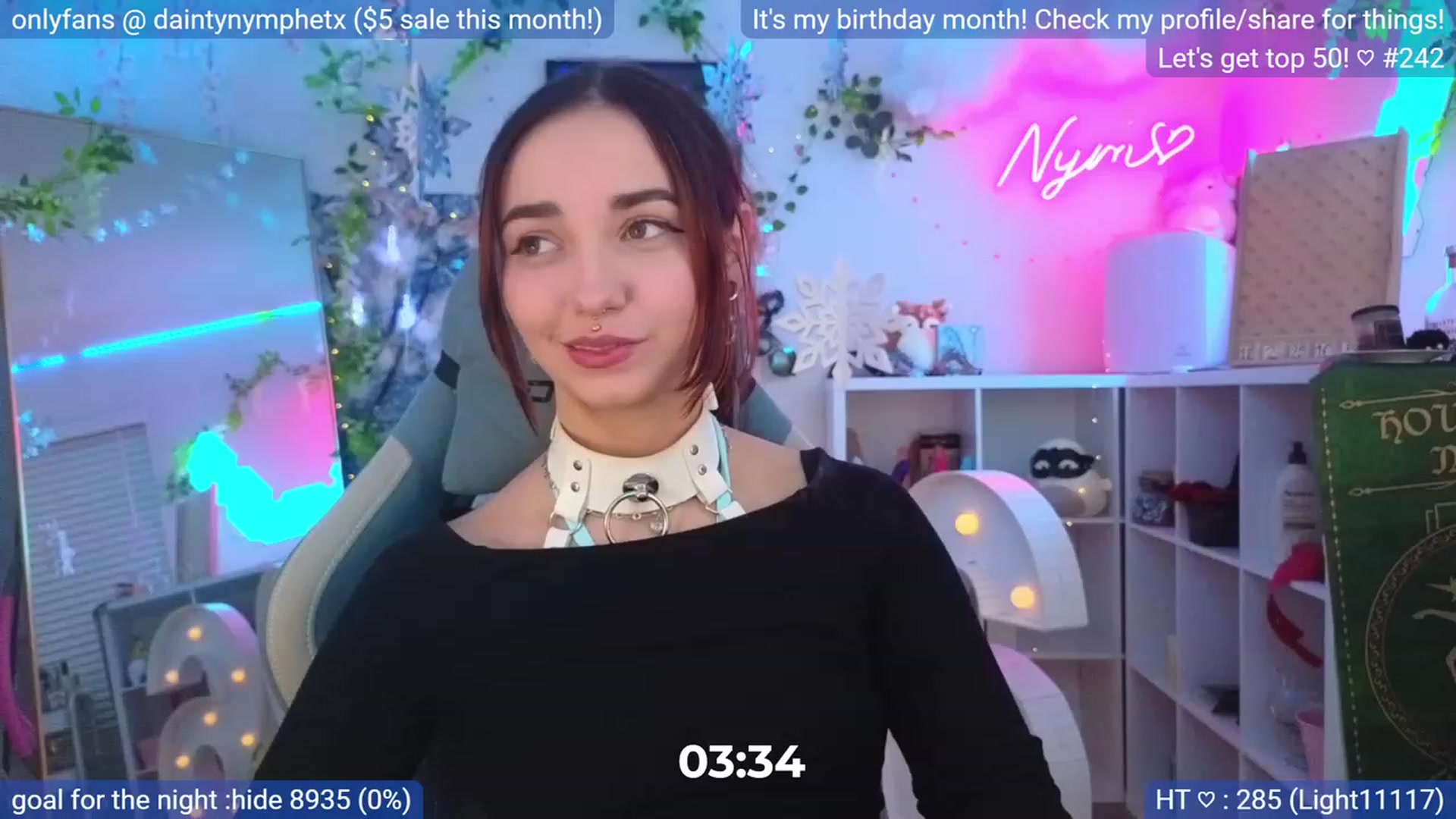 Gallery image thumbnail from BirthmonthNym's myfreecams stream on, 12/22/2023, 05:35 image 2 of 20