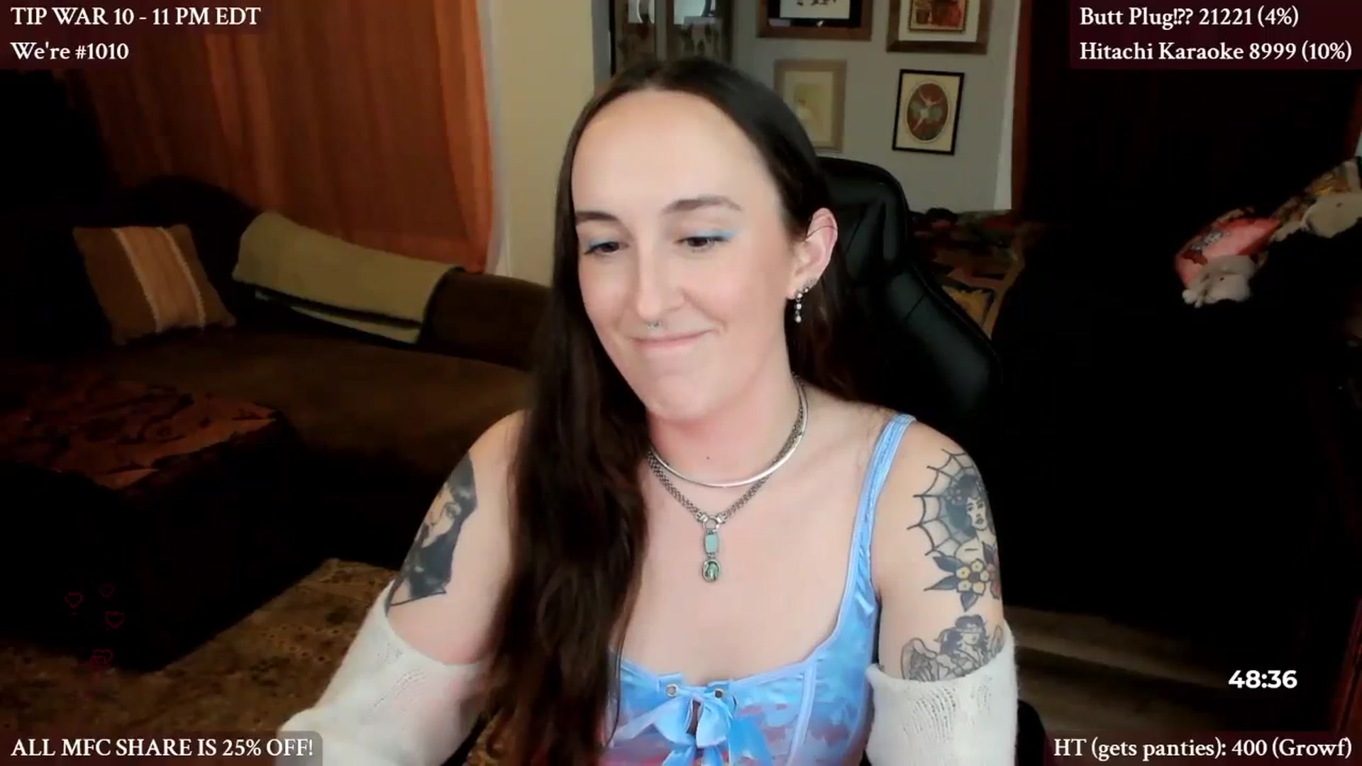 Gallery image thumbnail from BlairLennox's myfreecams stream on, 03/23/2024, 03:05 image 2 of 20