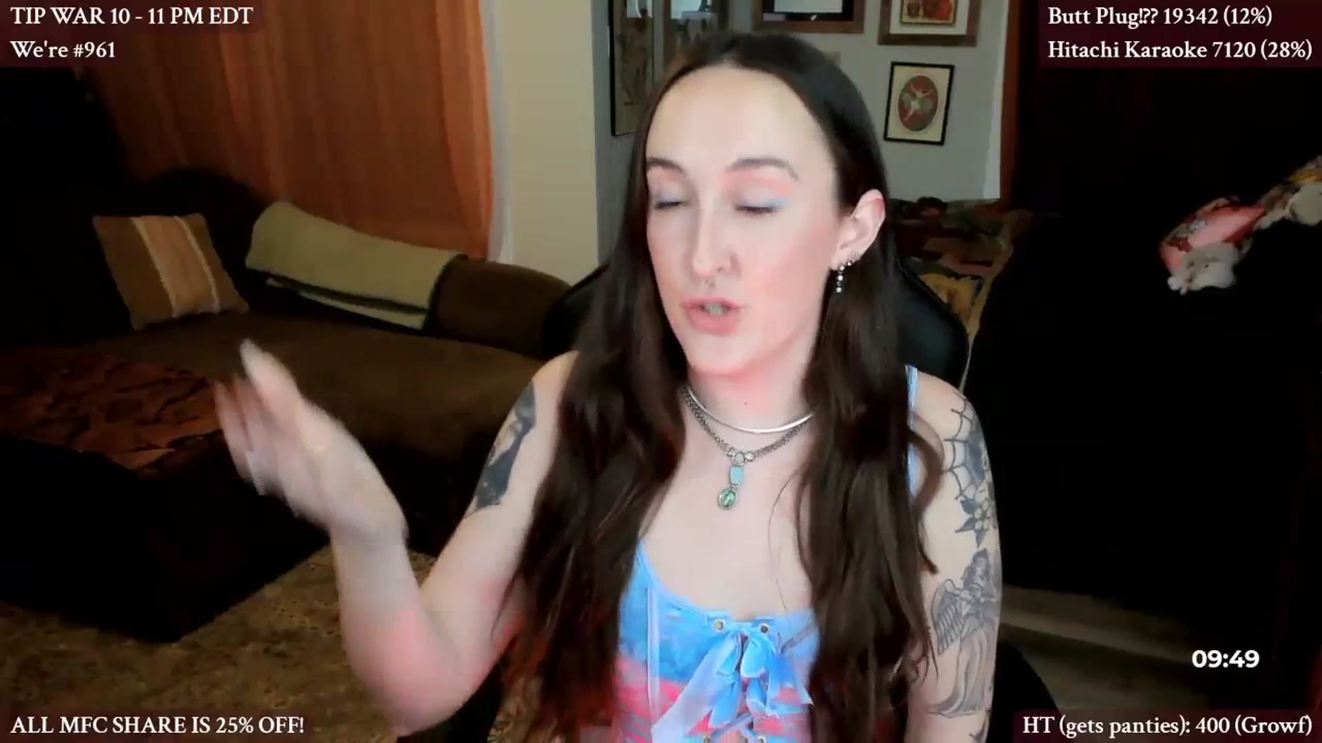 Gallery image thumbnail from BlairLennox's myfreecams stream on, 03/23/2024, 03:05 image 20 of 20