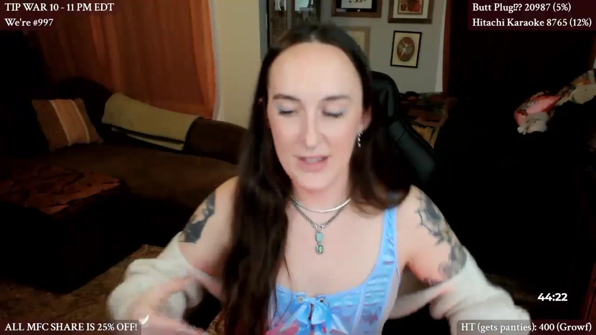 Gallery image thumbnail from BlairLennox's myfreecams stream on, 03/23/2024, 03:05 image 4 of 20
