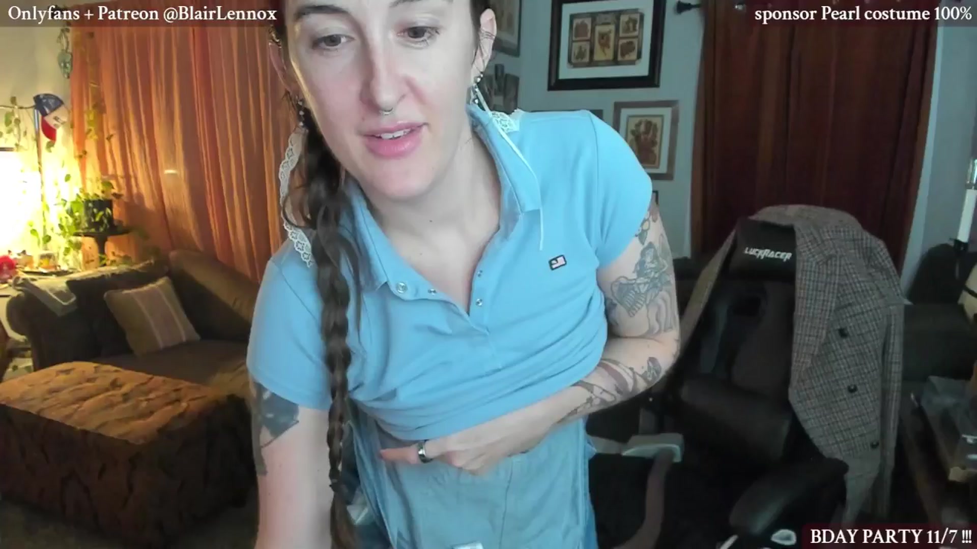 Gallery image thumbnail from BlairLennox's myfreecams stream on, 10/28/2025, 24:50 image 15 of 20