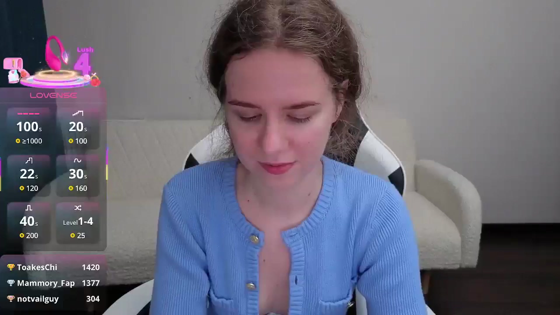 Gallery image thumbnail from BlueFlowerr's myfreecams stream on, 07/23/2025, 21:20 image 19 of 20