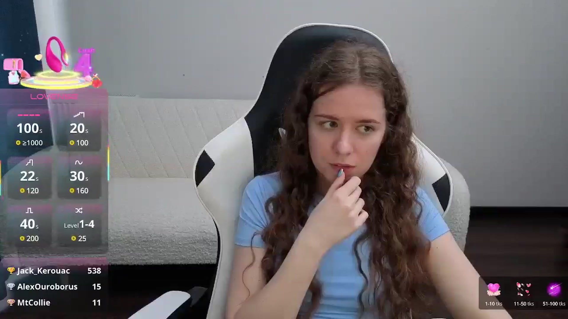Gallery image thumbnail from BlueFlowerr's myfreecams stream on, 08/04/2025, 14:53 image 10 of 20