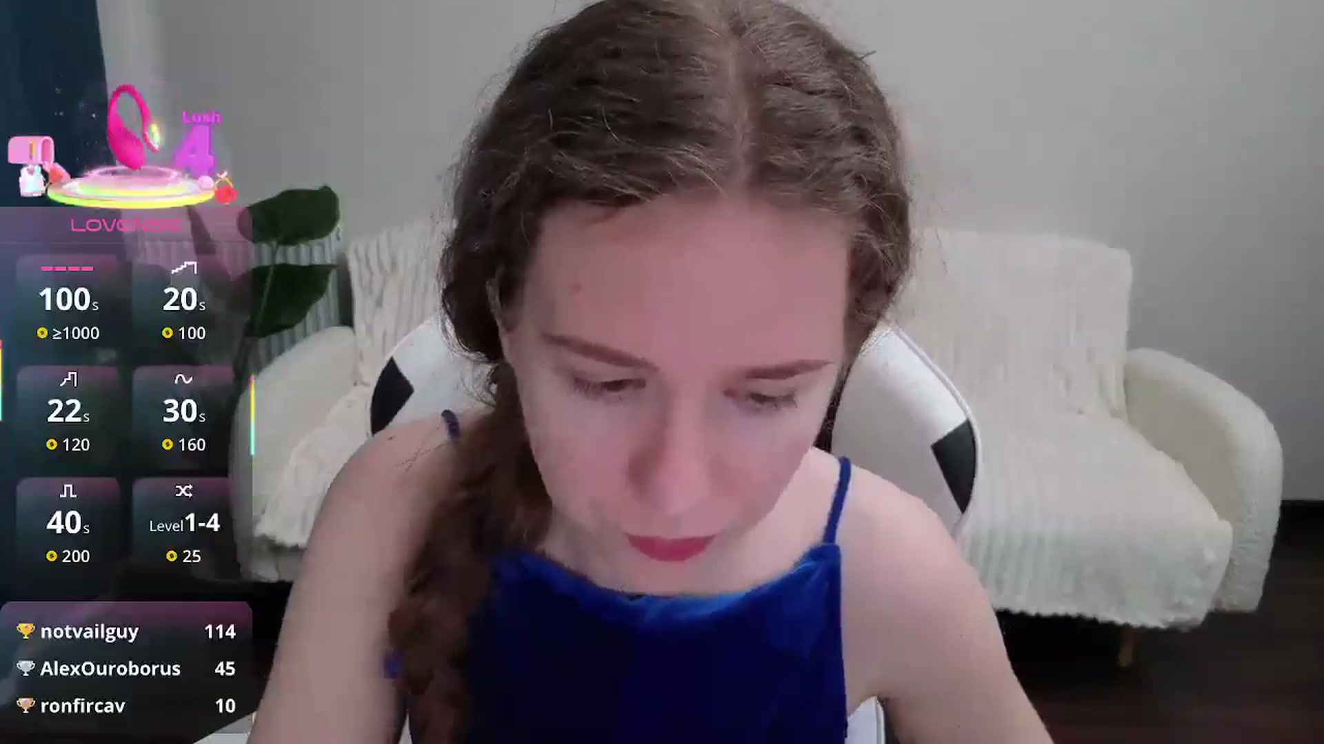 Gallery image thumbnail from BlueFlowerr's myfreecams stream on, 08/16/2025, 17:01 image 3 of 20