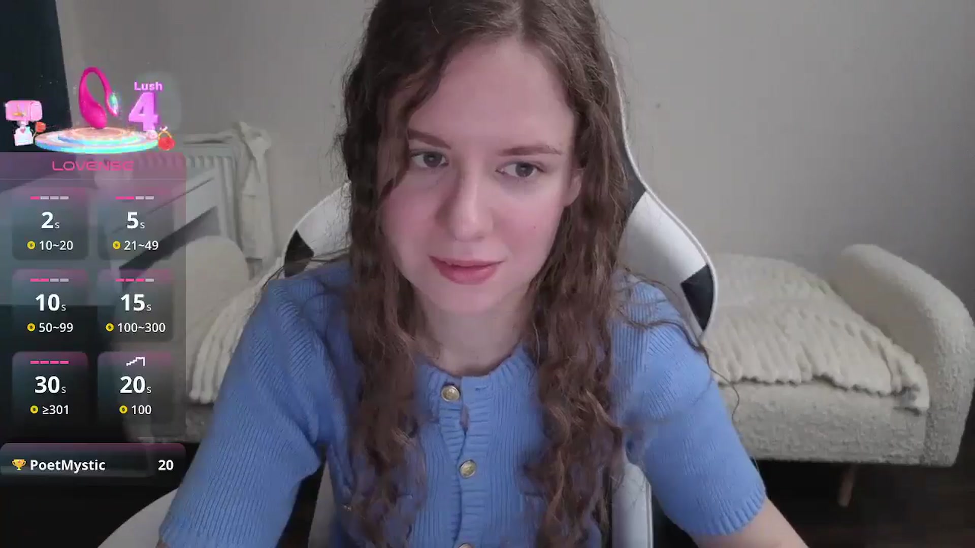 Gallery image thumbnail from BlueFlowerr's myfreecams stream on, 02/01/2026, 20:10 image 6 of 20