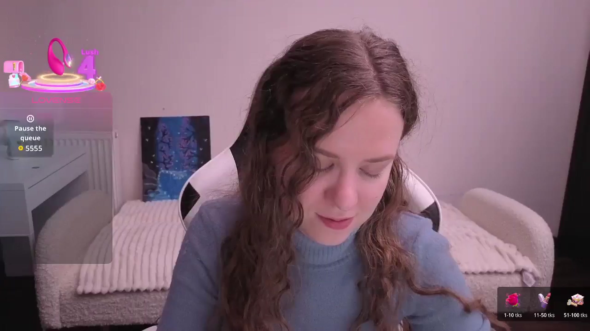 Gallery image thumbnail from BlueFlowerr's myfreecams stream on, 02/21/2026, 21:28 image 11 of 20