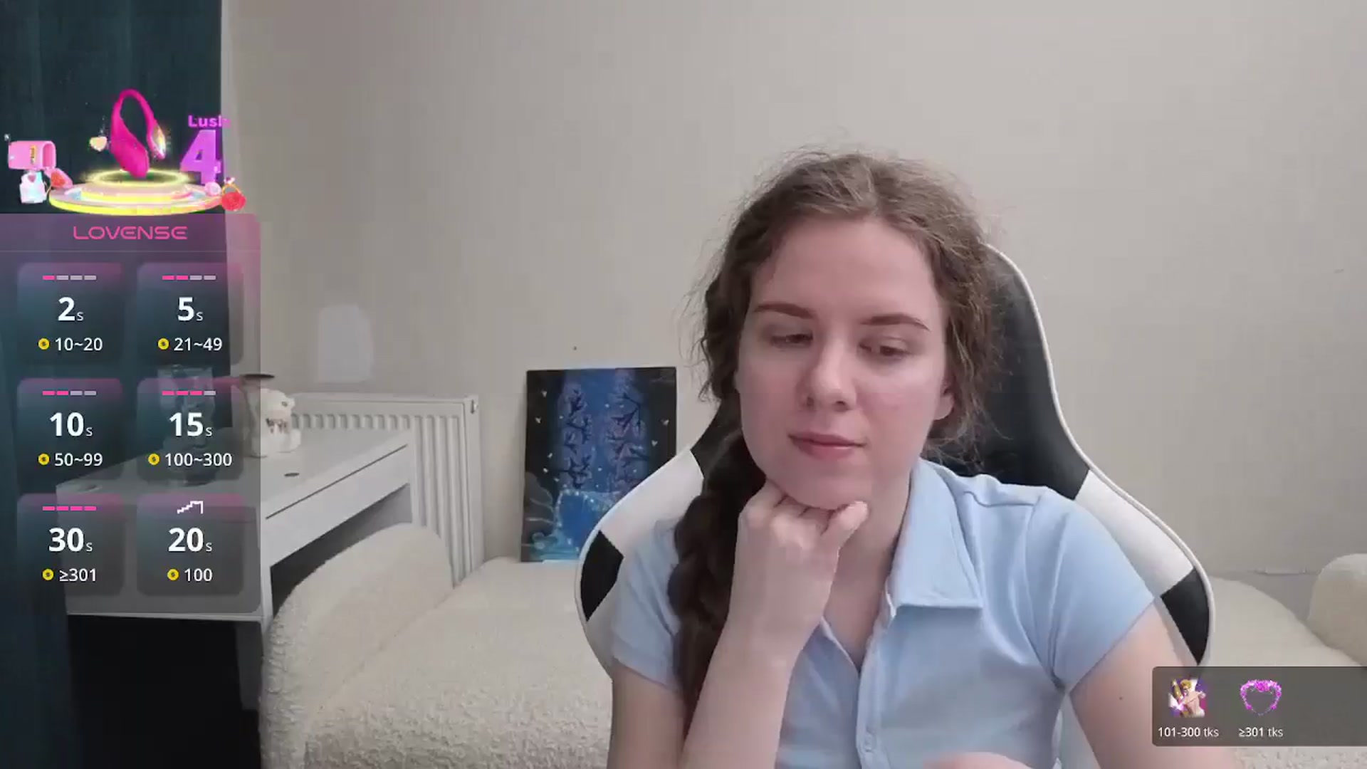 Gallery image thumbnail from BlueFlowerr's myfreecams stream on, 03/13/2026, 21:14 image 6 of 20
