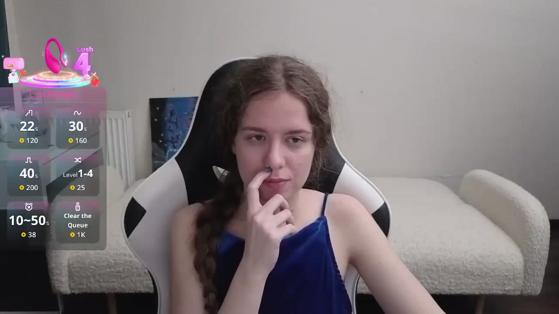Gallery image thumbnail from BlueFlowerr's myfreecams stream on, 03/23/2026, 22:11 image 5 of 20