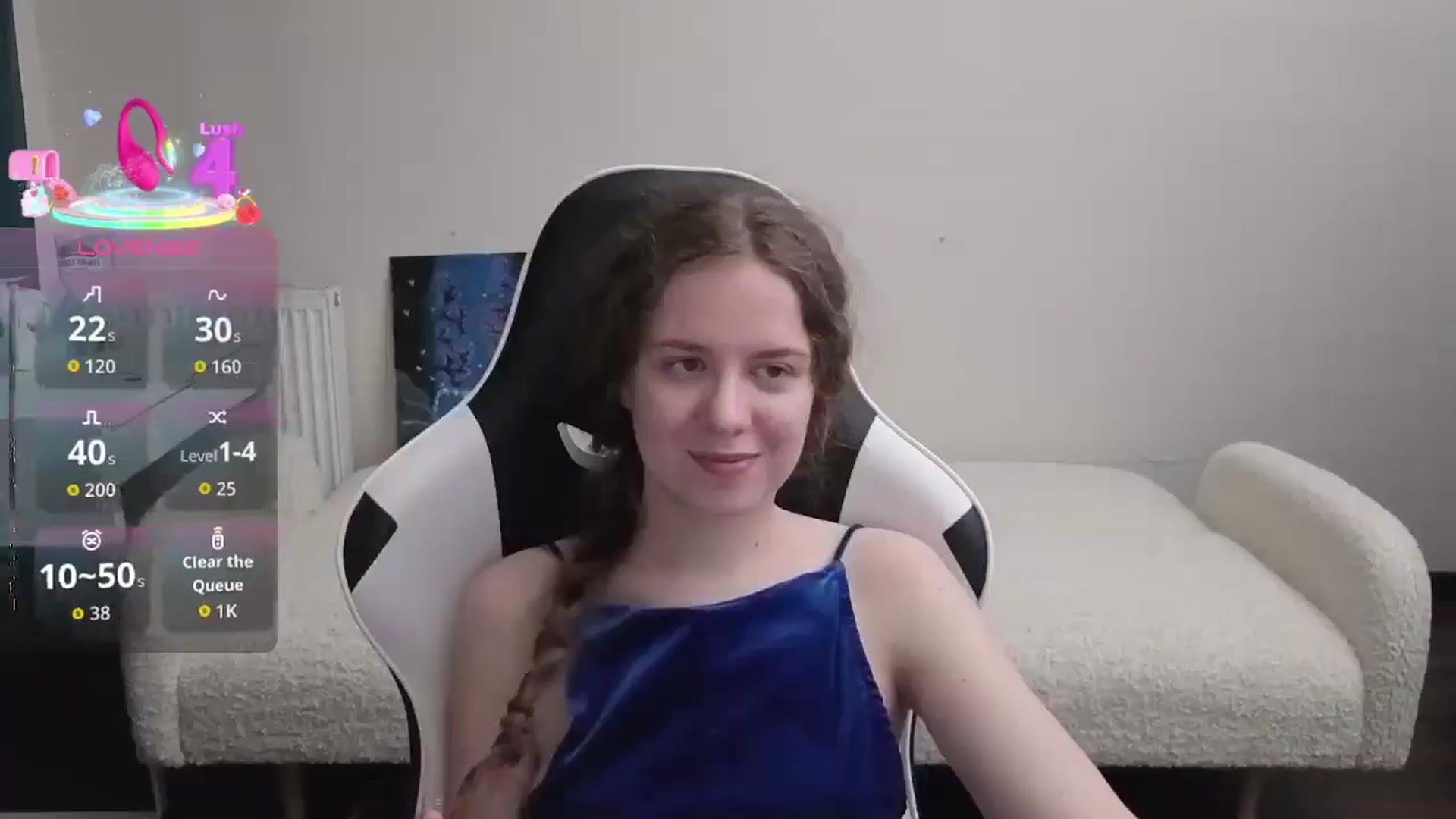 Gallery image thumbnail from BlueFlowerr's myfreecams stream on, 03/23/2026, 22:11 image 4 of 20