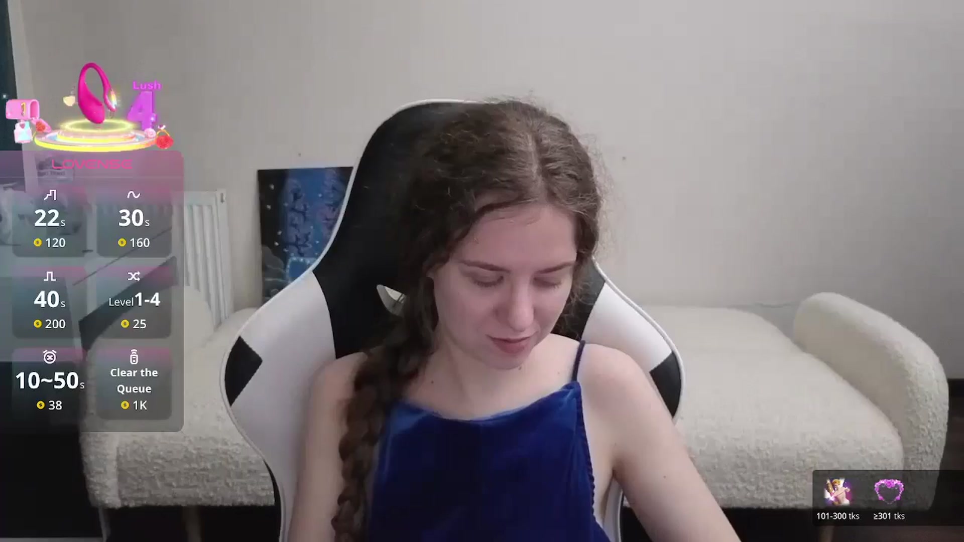 Gallery image thumbnail from BlueFlowerr's myfreecams stream on, 03/23/2026, 22:11 image 6 of 20