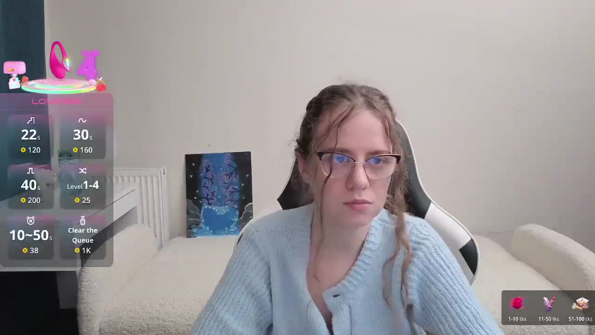 Gallery image thumbnail from BlueFlowerr's myfreecams stream on, 03/24/2026, 22:34 image 6 of 20