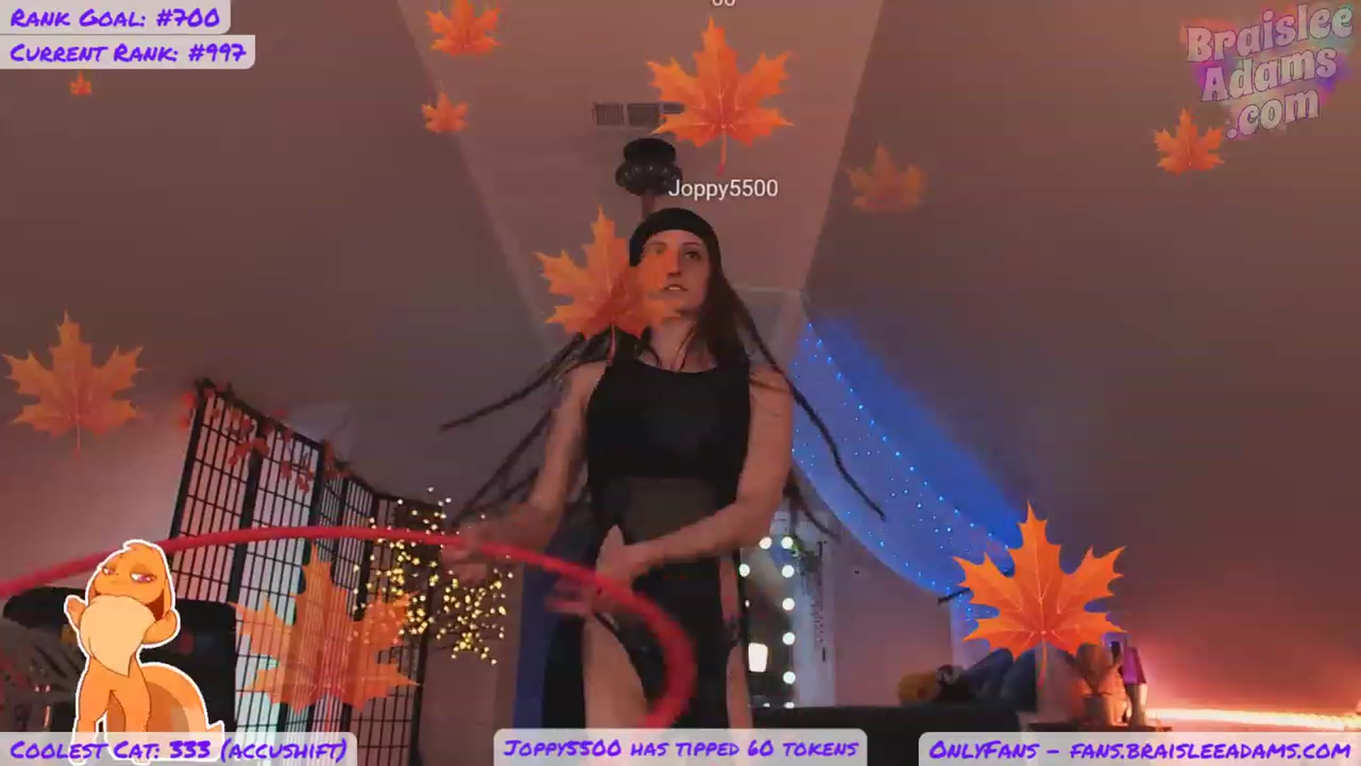 Gallery image thumbnail from BraisleeAdams's myfreecams stream on, 11/18/2022, 05:40 image 6 of 20
